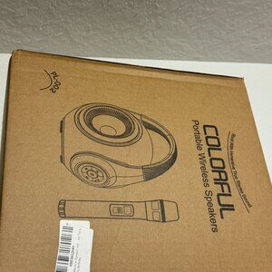 Karaoke Machine Speaker with Wireless Microphone, Portable Handheld Karaoke Mic